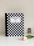 [PREORDER] PopKoolShop A4 1 inch Binder | Customizable Kpop Photocard Binder| 4 Ring Planner K-pop Binder Bullet Journal Scrapbook Gifts | New Checkered Design