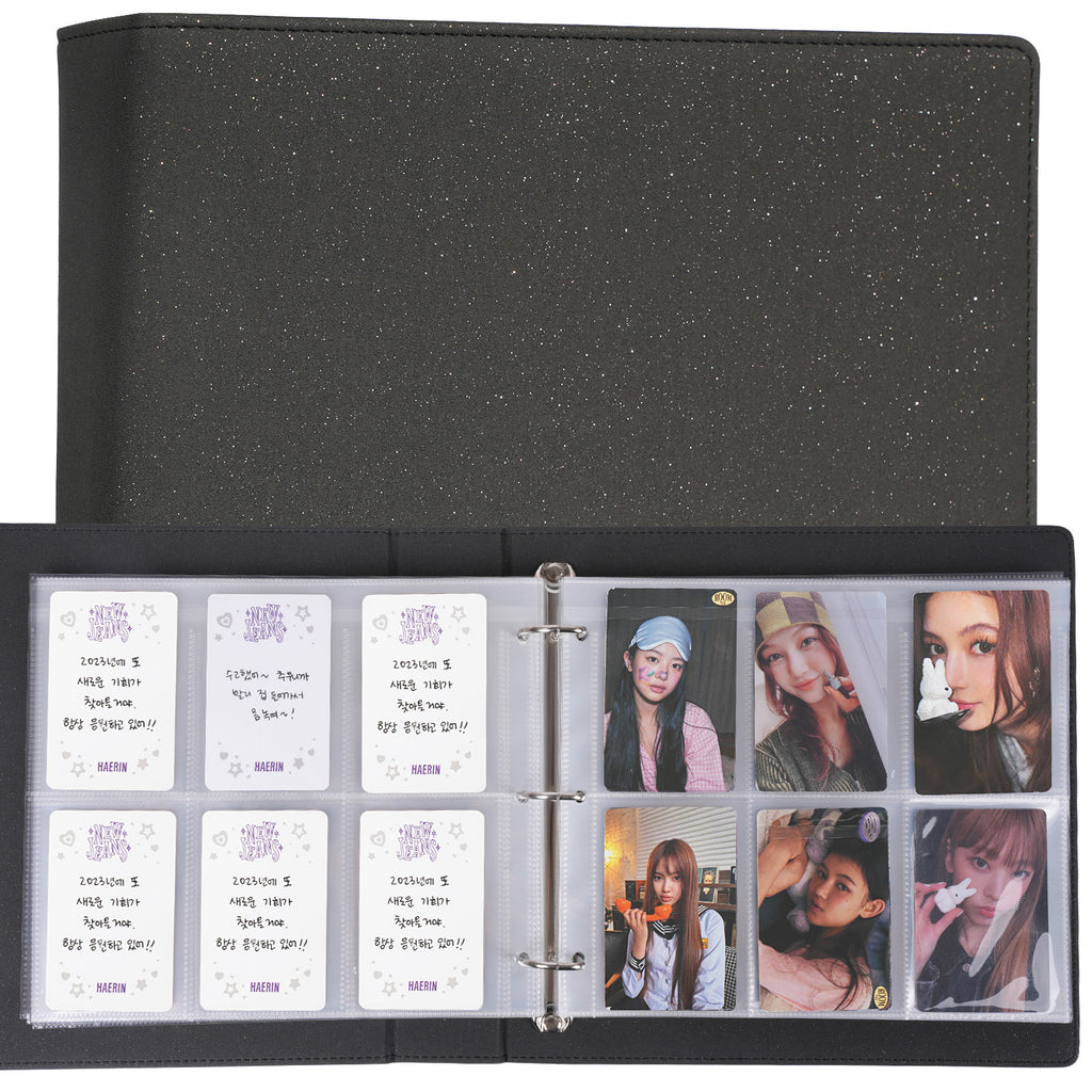 CeyiJun Moonlight Photocard Binder with 50 Pages 6 Pocket Single Side Inner Refills Acid-Free with 300 Pockets