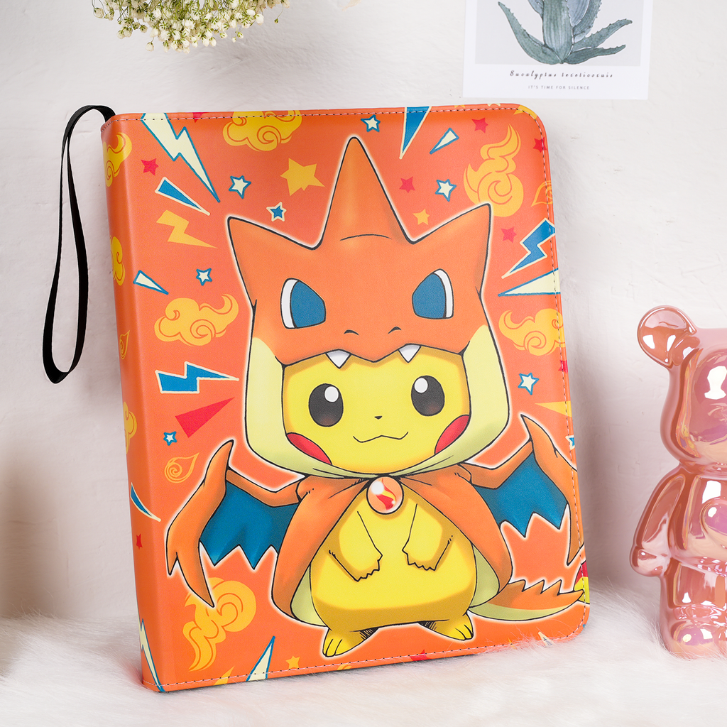 Game Card Binder 900 Pockets of Trading Card Binder with 9 Pocket Card Holder Binder contains 50 Removable Card Sleeves Card Collection Binder PU Organized