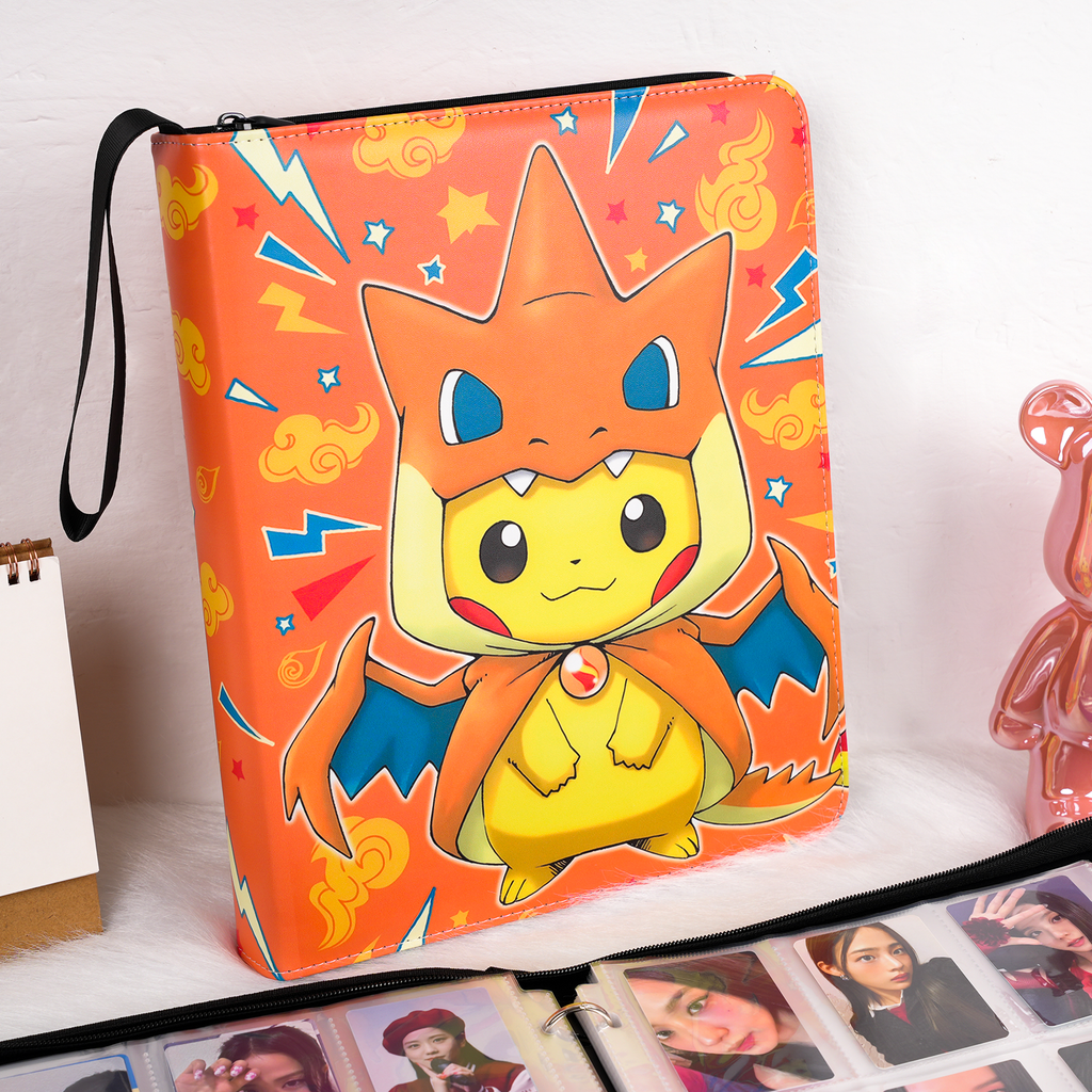 Game Card Binder 900 Pockets of Trading Card Binder with 9 Pocket Card Holder Binder contains 50 Removable Card Sleeves Card Collection Binder PU Organized
