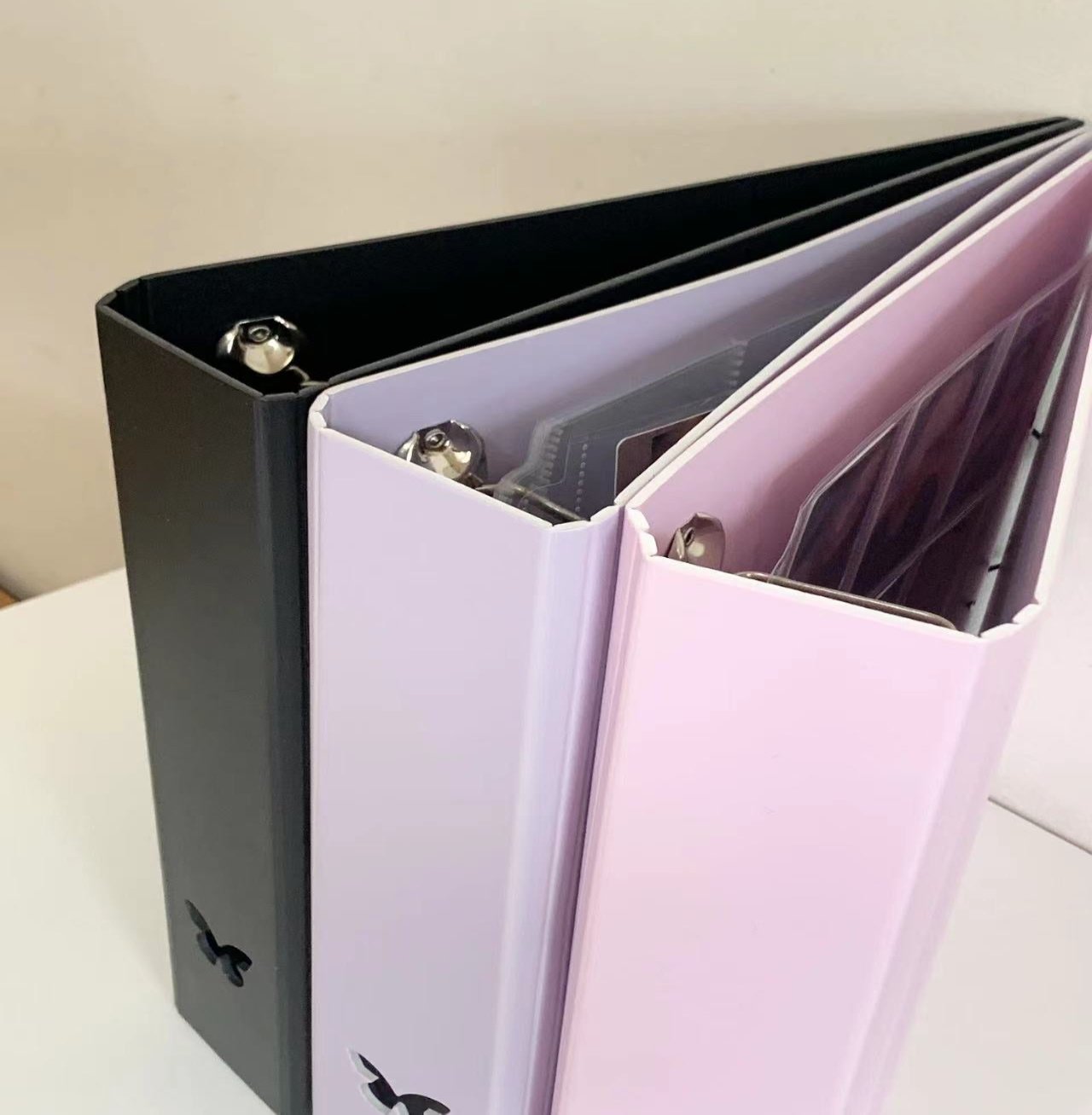 CeyiJun A4 Plus 2 Inch Minimalist Photocard Binder w Butterfly Cutout