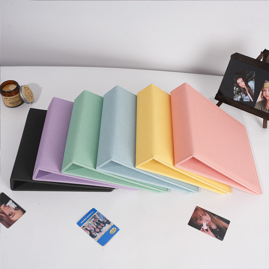 CeyiJun Moonlight Photocard Binder with 50 Pages 6 Pocket Single Side Inner Refills Acid-Free with 300 Pockets