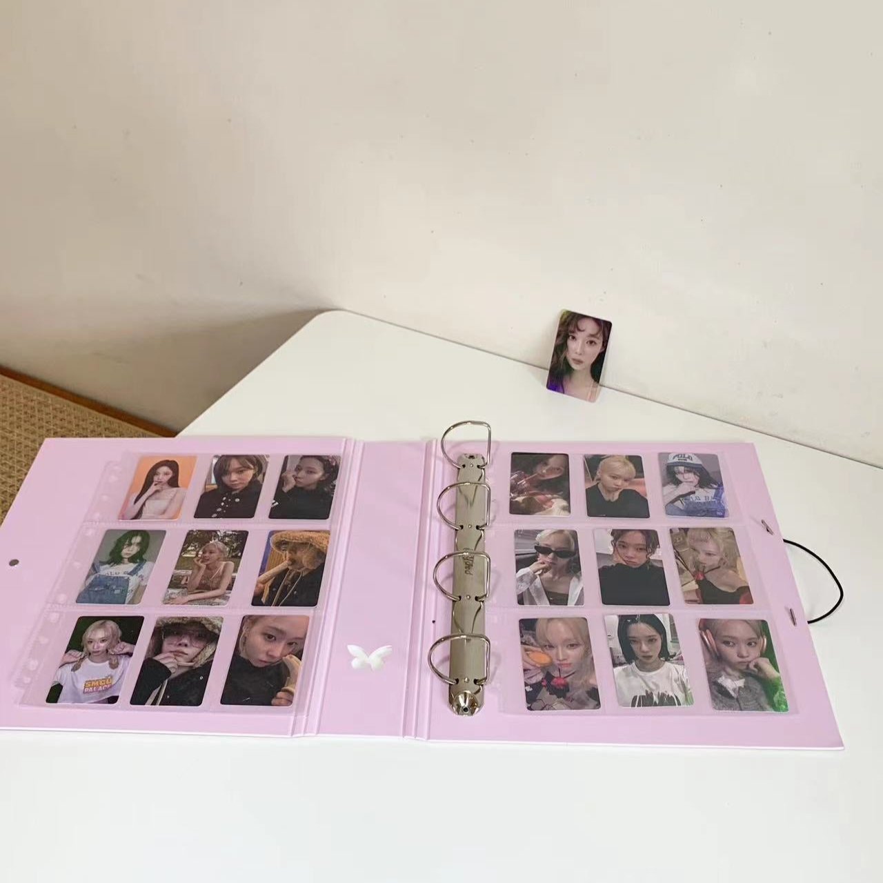 CeyiJun A4 Plus 2 Inch Minimalist Photocard Binder w Butterfly Cutout