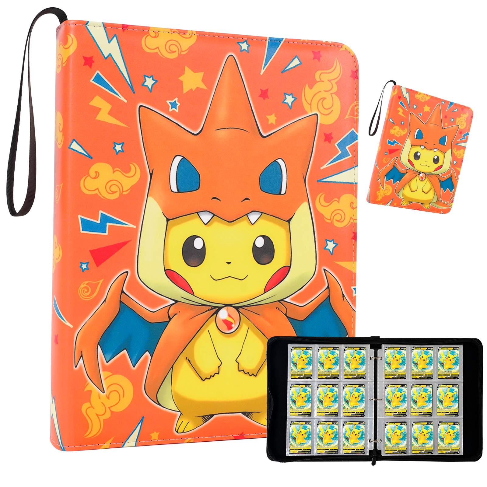Game Card Binder 900 Pockets of Trading Card Binder with 9 Pocket Card Holder Binder contains 50 Removable Card Sleeves Card Collection Binder PU Organized