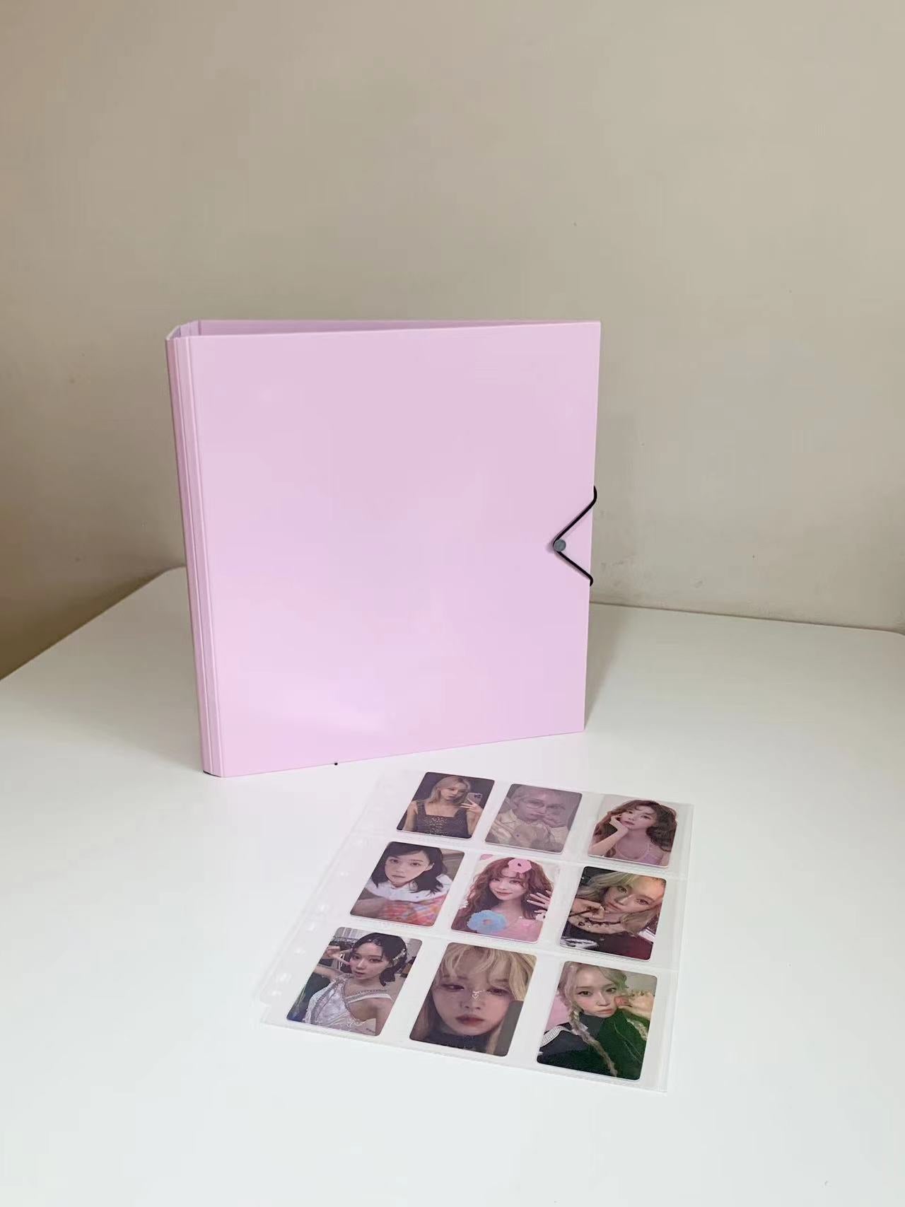 photo card binder kpop CeyiJun A4 Plus 2 Inch Minimalist Photocard Binder w Butterfly Cutout – PopKoolShop