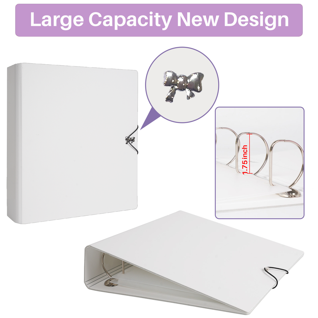 PopKoolShop A5 1.75 inch Binder | Customizable Kpop Photocard Binder| 3D Ring Planner K-pop Binder Bullet Journal Scrapbook Gifts | New Butterfly Design