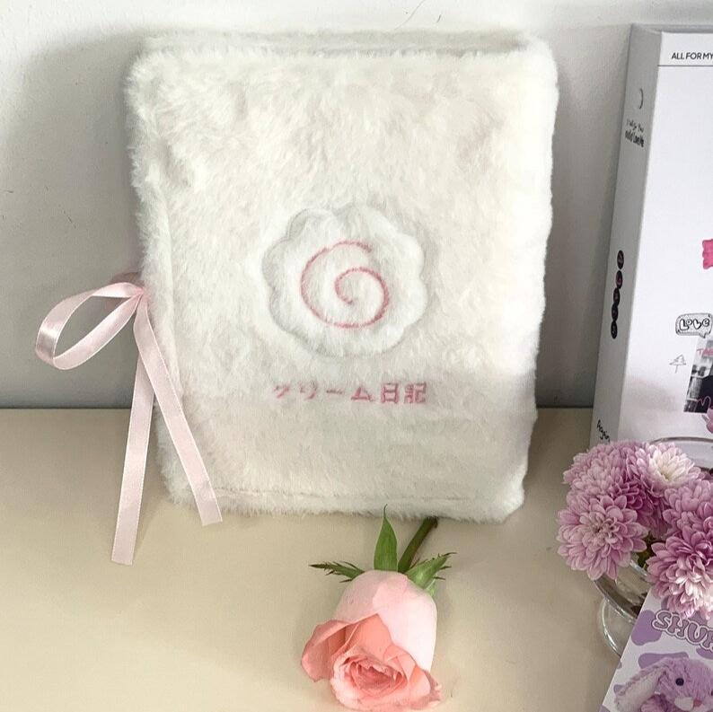 A5 Star fish board furry card book 3 inch album girl star small card six-hole looseleaf card book