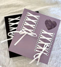 CeyiJun Ballet Ribbon Photocard Binder 100 Pockets with 25 Pcs Inner Pages, Korean Pop Photocard Holder Book, Photocard Album, 3 Ring K-Pop Album Photo Card Binder Book, 4 Photo Style Photo